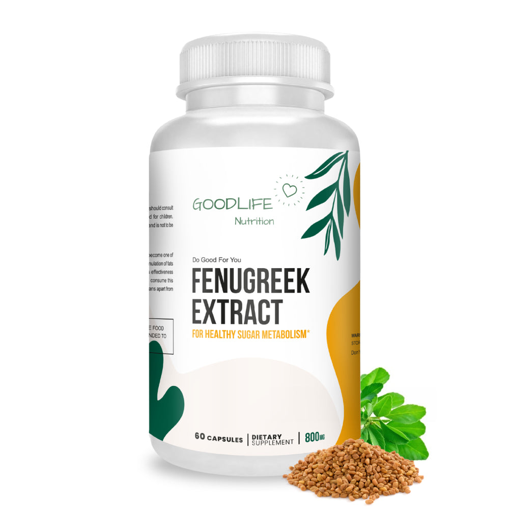 Fenugreek Extract for Healthy Sugar Metabolism 800mg 60 Capsules