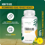 Tribulus Terrestris Extract for high performance, 60 Capsule