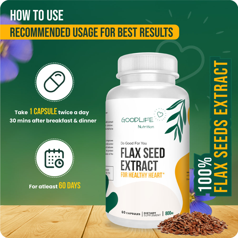 Flax Seed Extract for Health Heart